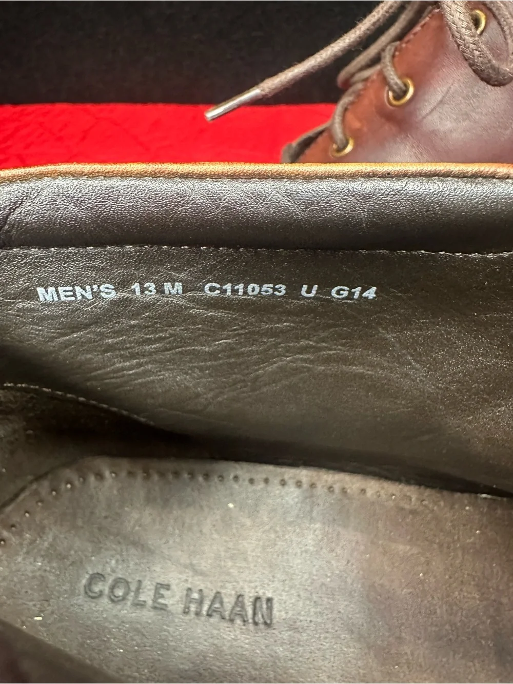 Cole Haan Brown Leather Wingtip Chukka Boots